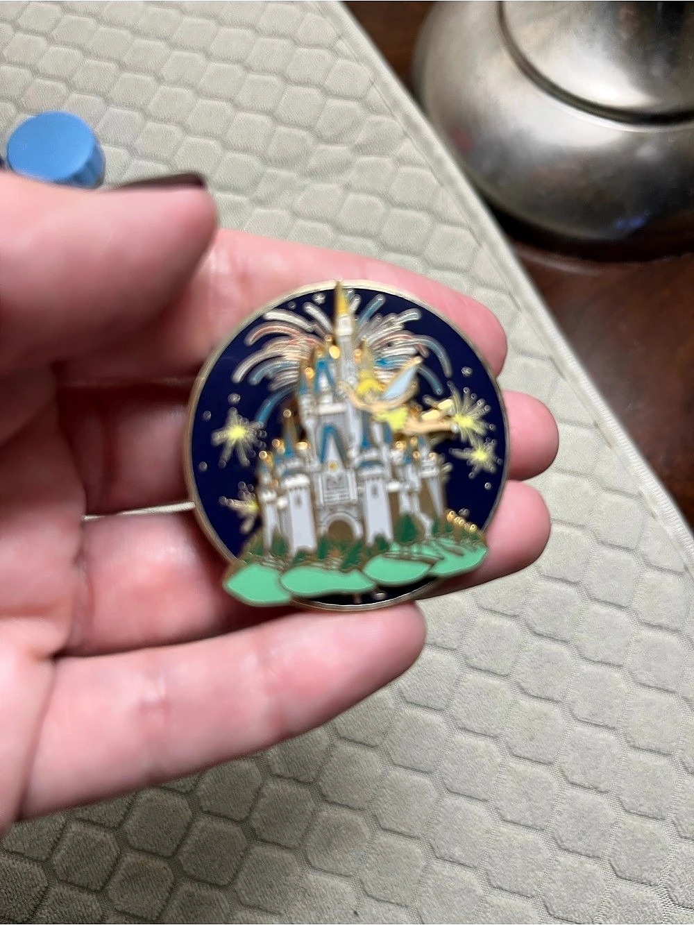 Disney WDW - Cinderella's Castle with Fireworks featuring Tinker Bell - Spinner